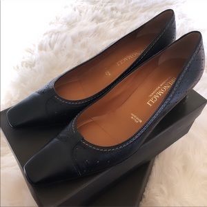 Bruno Magli semi-pointed toe pumps. Original box.